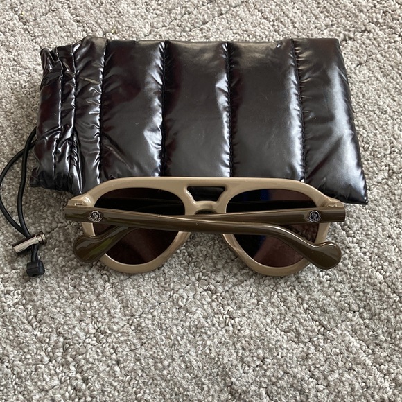 Moncler 52MM Aviator Sunglasses Dark Brown - Picture 6 of 10